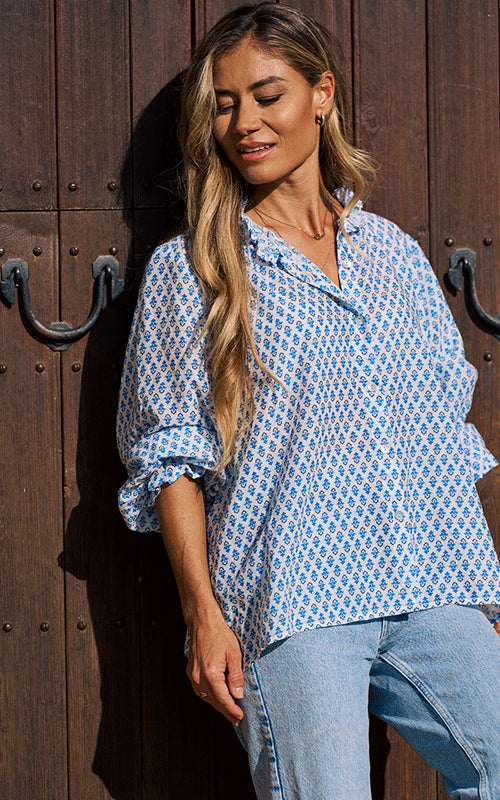 Olbia Blouse - Blue