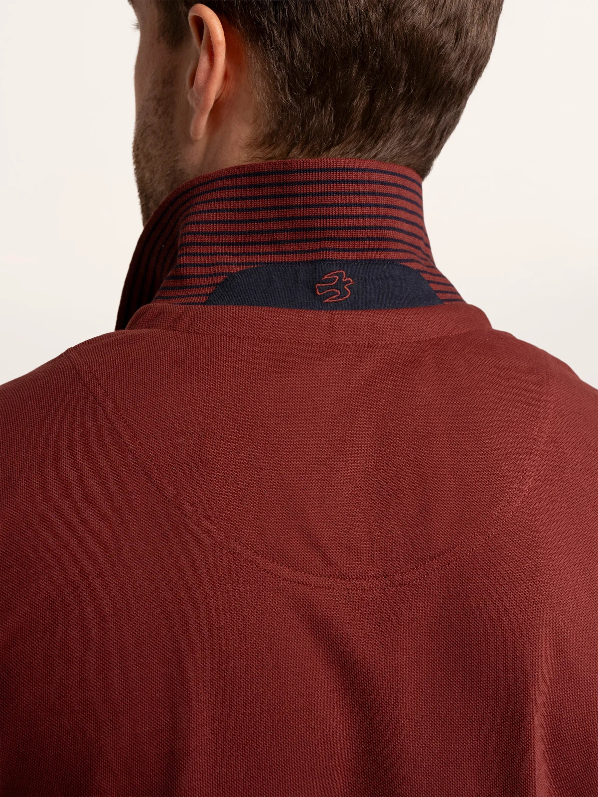 Burgundy Saintbury Pique Polo