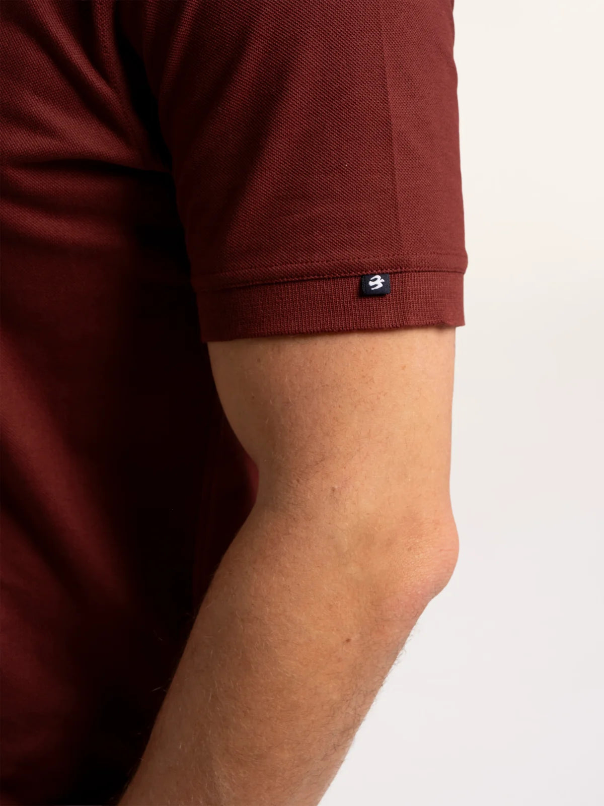 Burgundy Saintbury Pique Polo