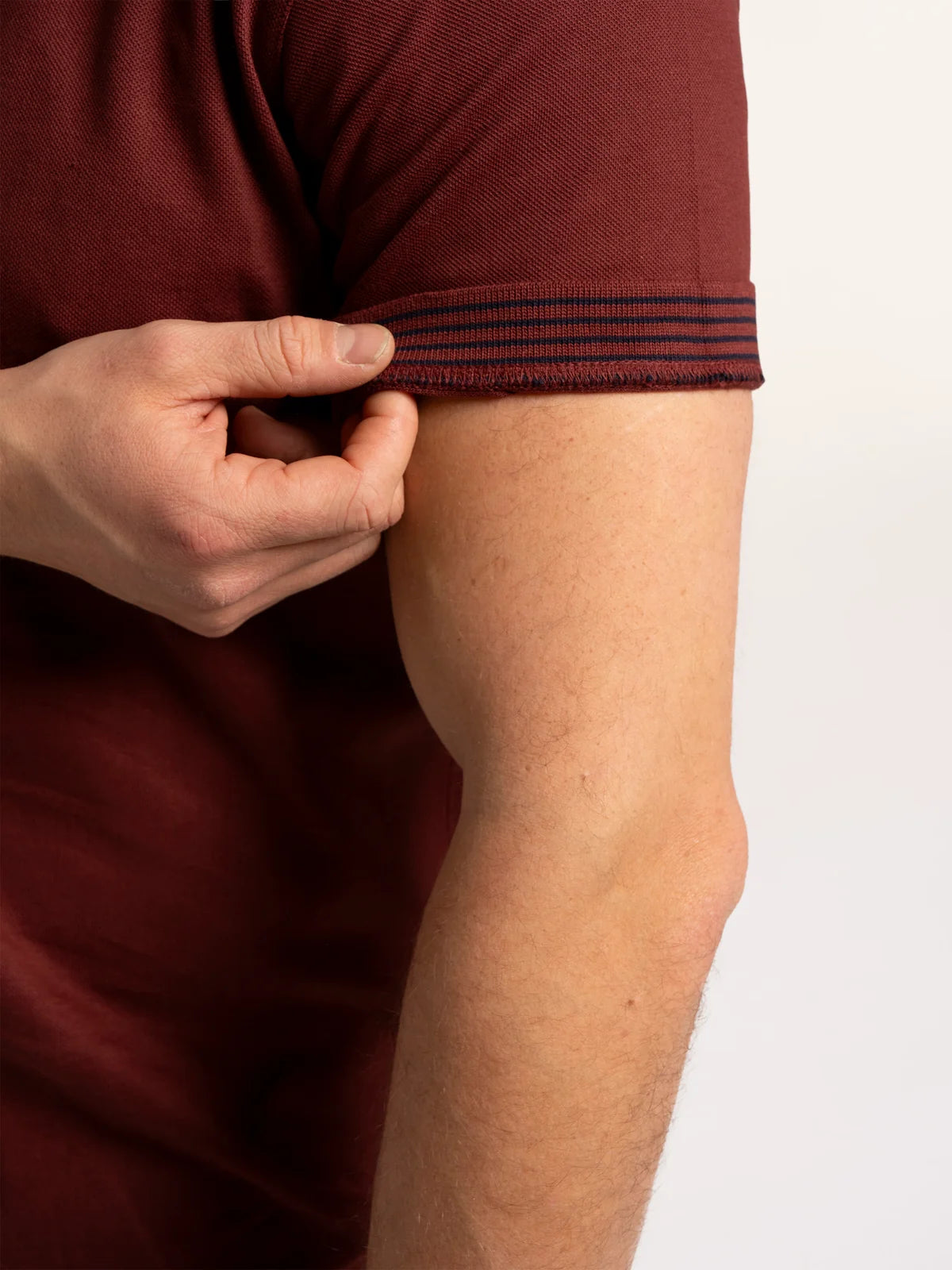 Burgundy Saintbury Pique Polo