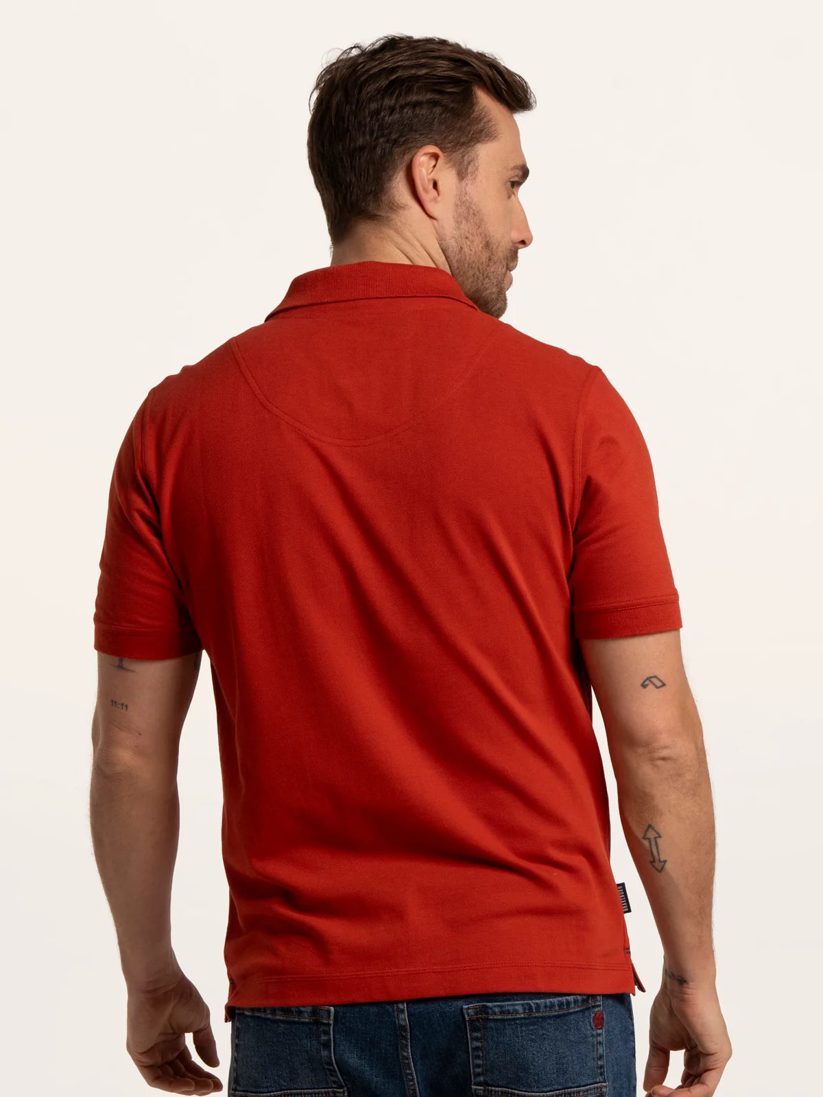 Red Saintbury Pique Polo