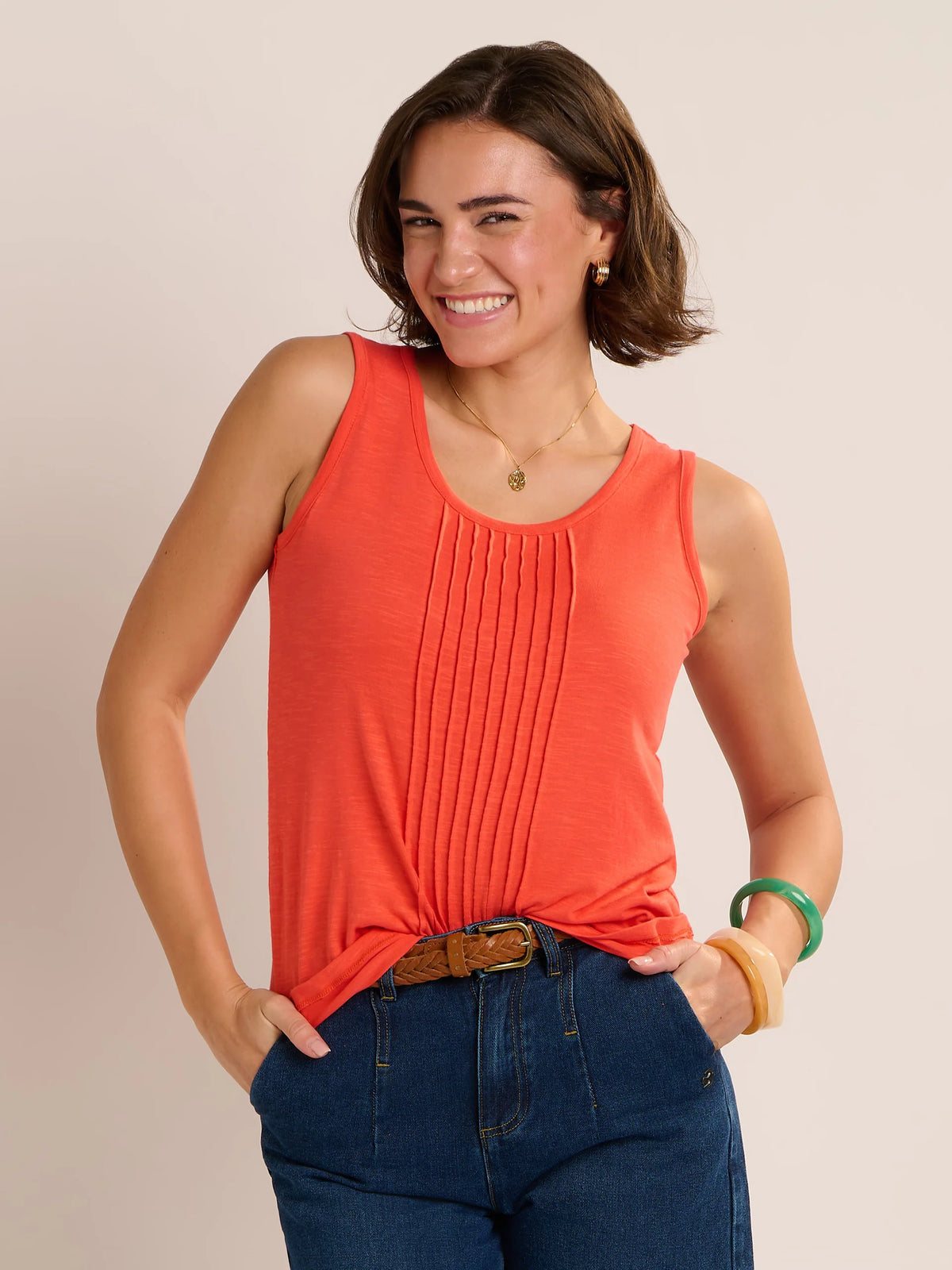Collina Vest - Coral