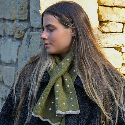 Khaki Star Scarf
