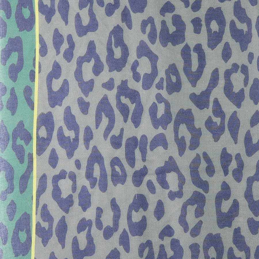 Green & Grey Animal Print Scarf