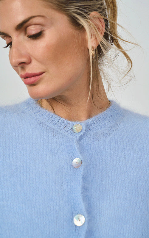 Nairn Mohair Blend Tank, Pale Blue