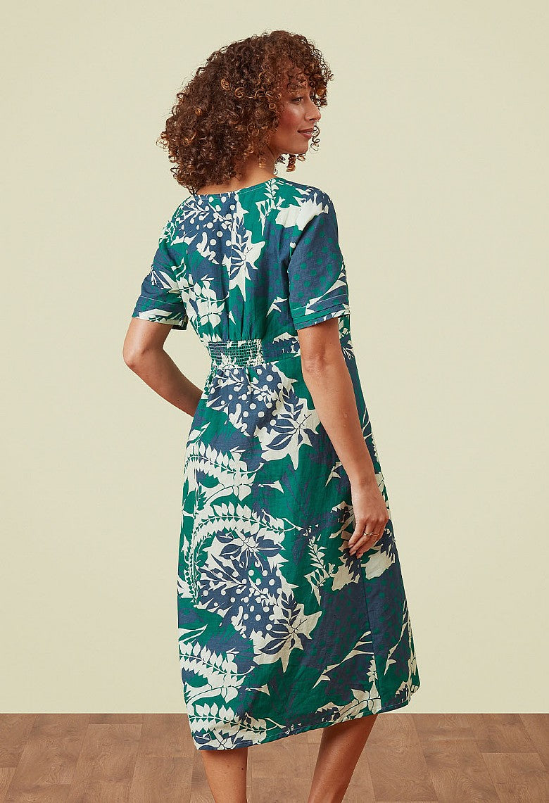 Etta Dress - Palm Leaf