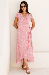 Demi Wrap Dress - Pink