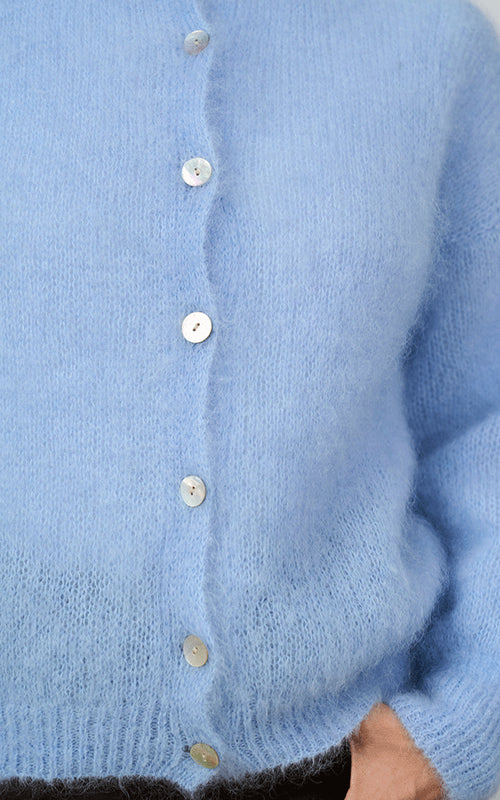 Nairn Mohair Blend Tank, Pale Blue