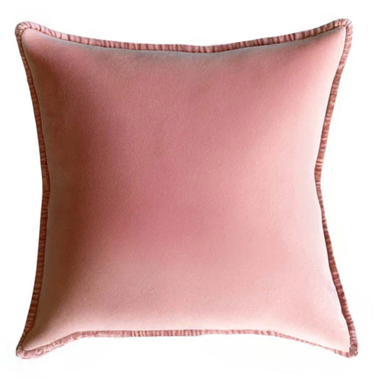 Dusky Pink, Stonewashed Velvet Cushion