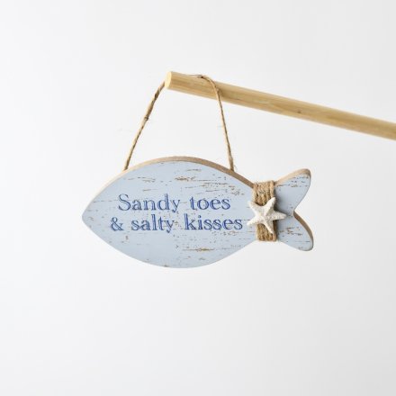 Sandy Toes Fish Plaque
