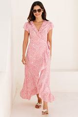 Demi Wrap Dress - Pink