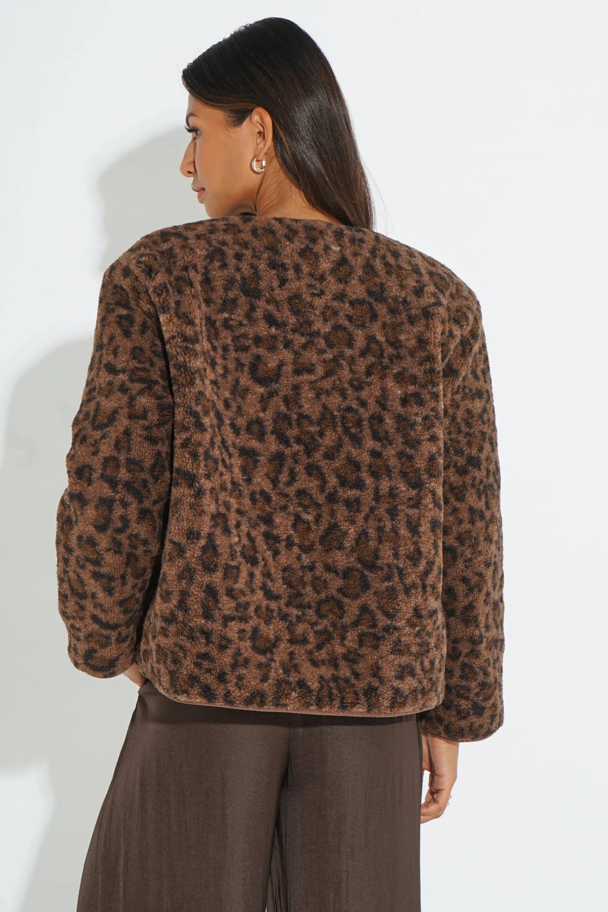 Leopard Print Reversible Jacket