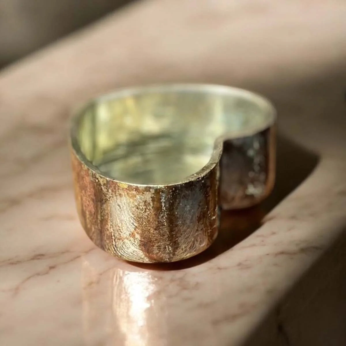 Antiqued Silver Heart