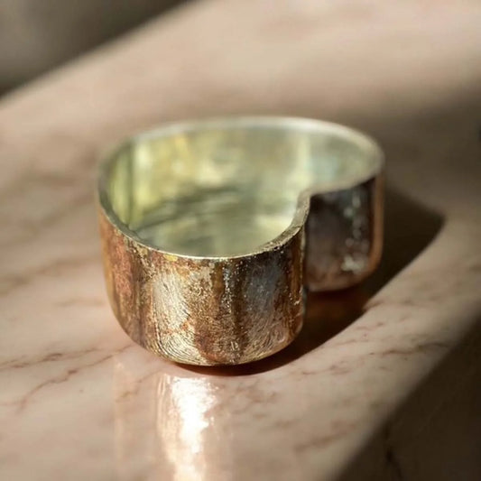 Antiqued Silver Heart