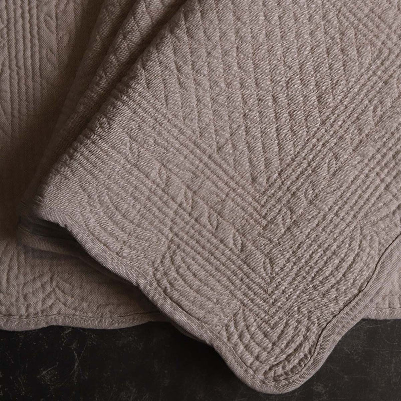 Natural Quilted Placemat - Stone