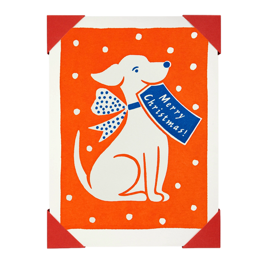 Pack 5 Note Cards & Envelopes - Christmas Dog