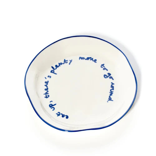 Slogan Plate, Theres Plenty More To Go Around (Blue)