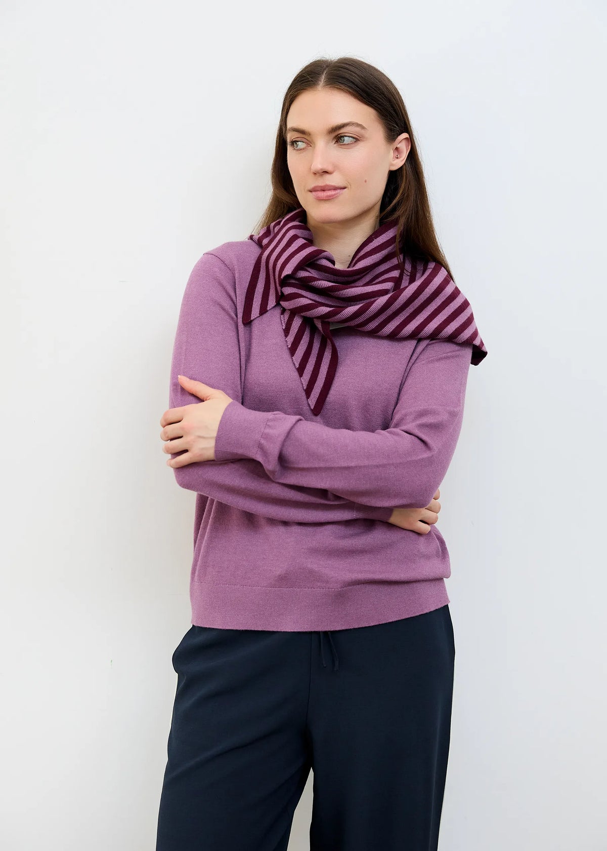 Heather, Super Soft Fitted Crew Neck Jumper