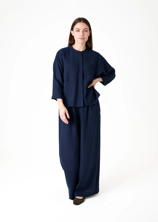 Navy, Palazzo Pants