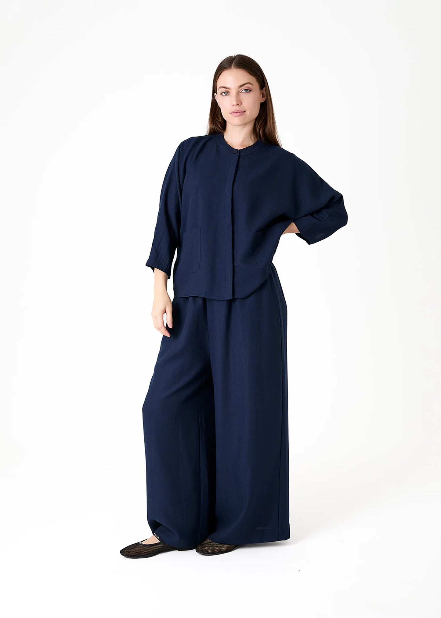 Navy, Palazzo Pants