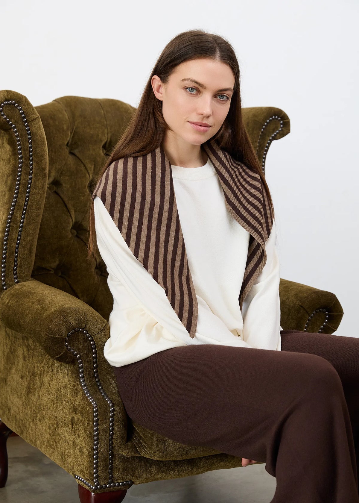 Ivory, Super Soft Oversized Crew Neck Jumper