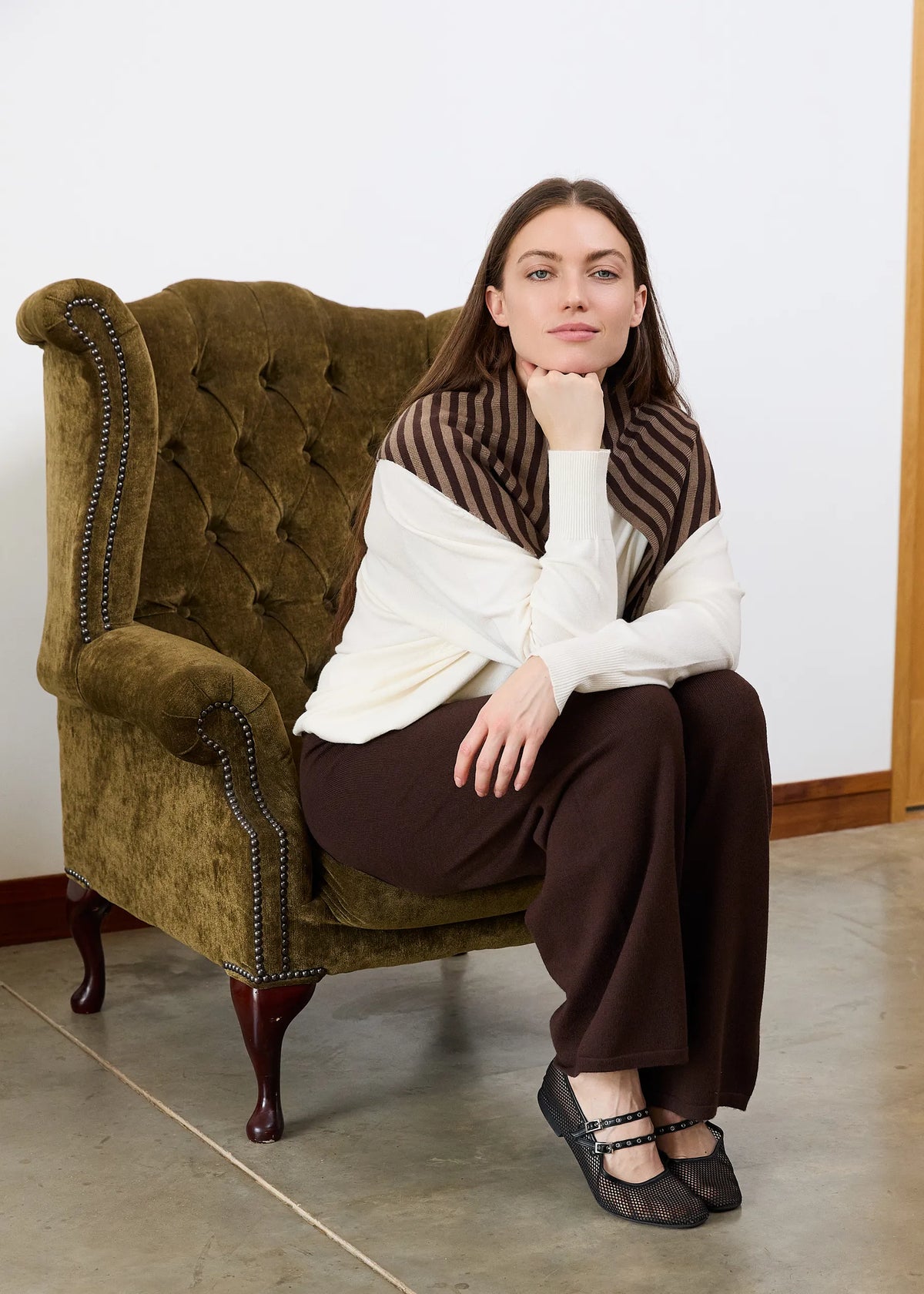 Ivory, Super Soft Oversized Crew Neck Jumper
