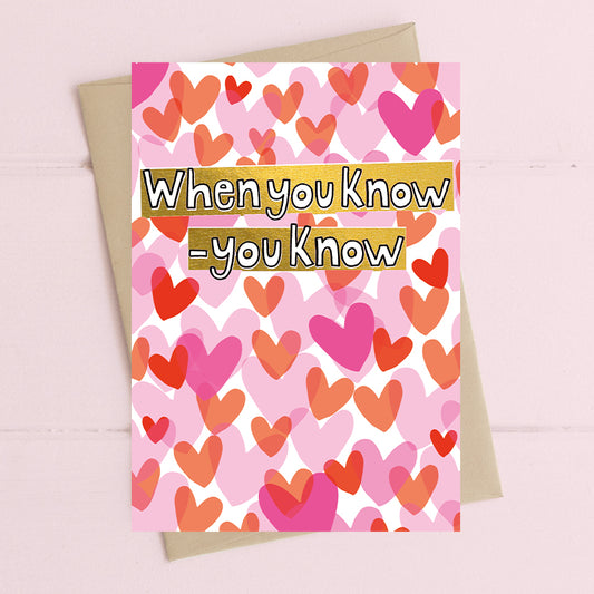 When you know - you know