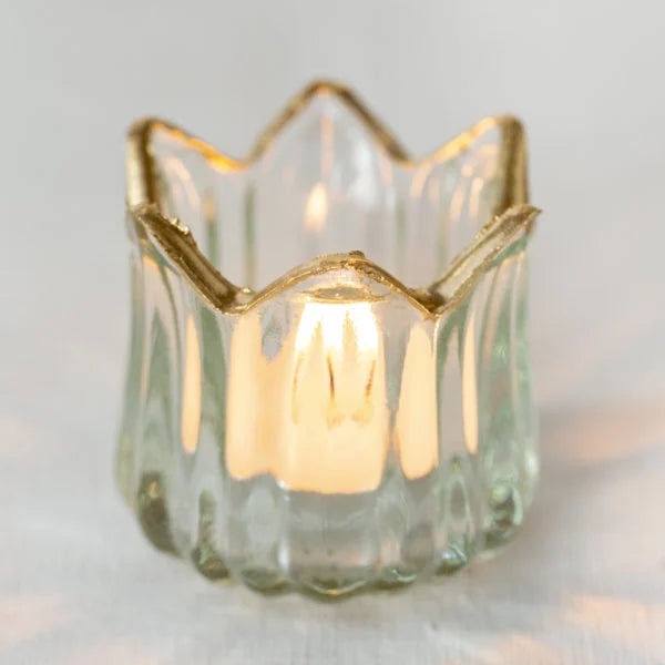 Gold Trim T-Light Holder