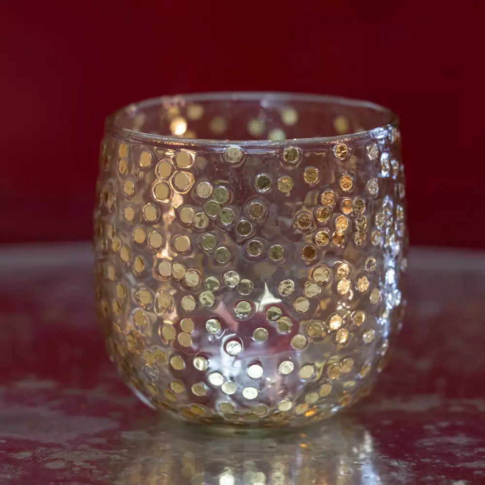 Gold Confetti Votive