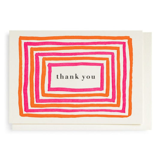 Bright Borders 'Thank You' Card
