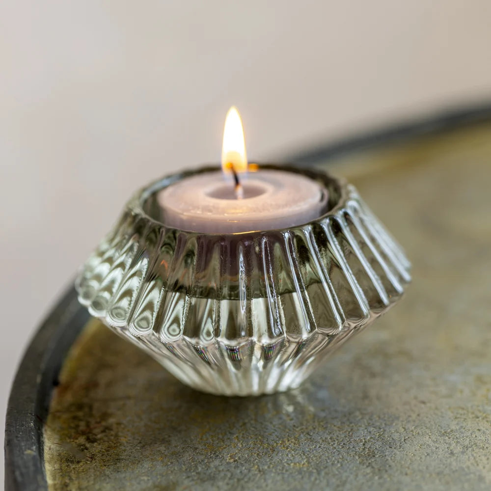 Duo Glass Candleholder - Green