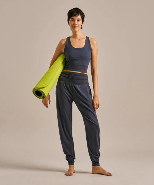 Grace Storm Navy Bamboo Yoga Pants