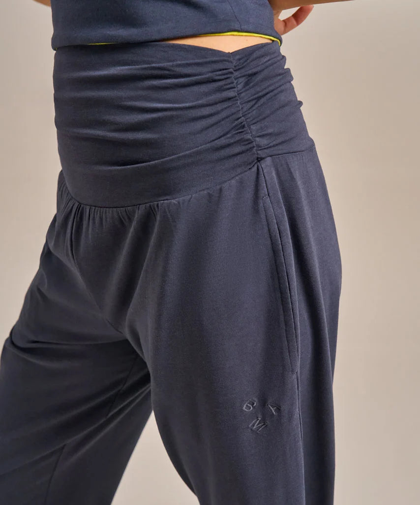 Grace Storm Navy Bamboo Yoga Pants