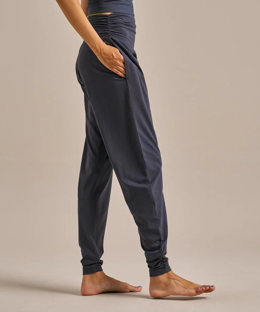 Grace Storm Navy Bamboo Yoga Pants