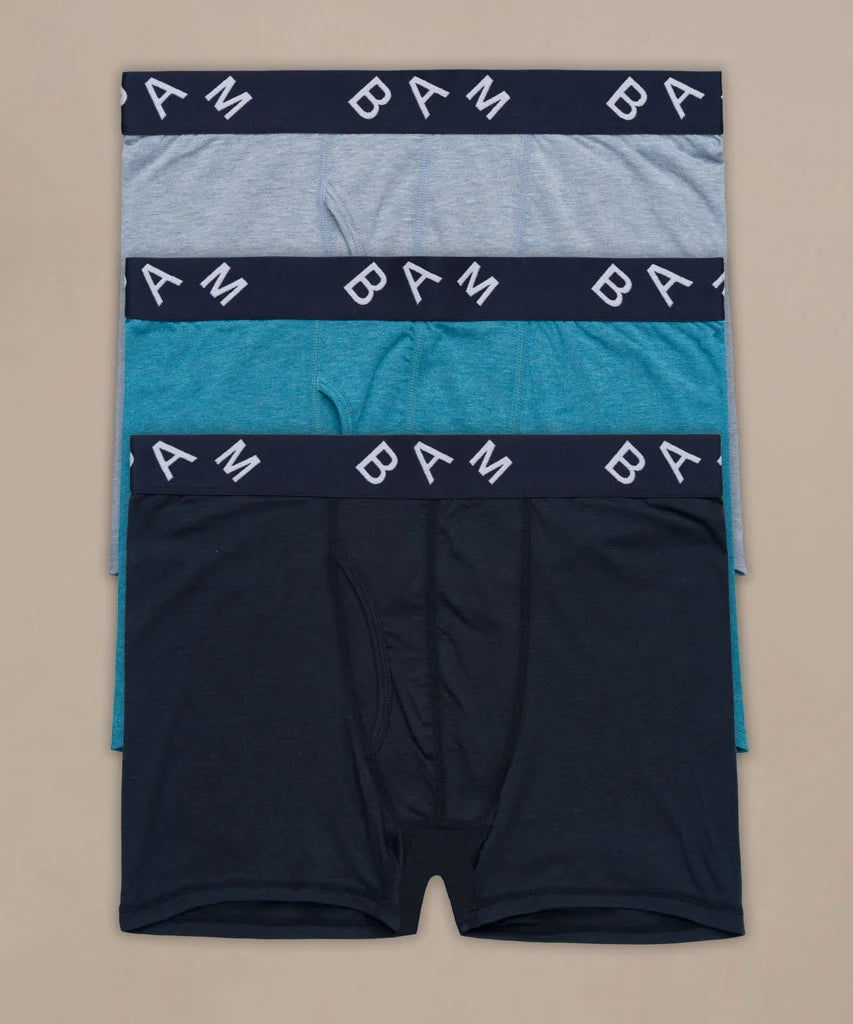 Regular Fitted Air Bamboo Boxers - Pack of 3 (Atomsphere)