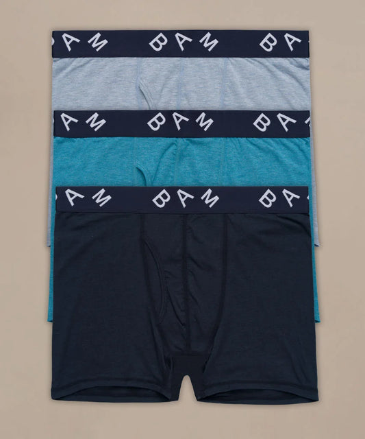 Regular Fitted Air Bamboo Boxers - Pack of 3 (Atomsphere)