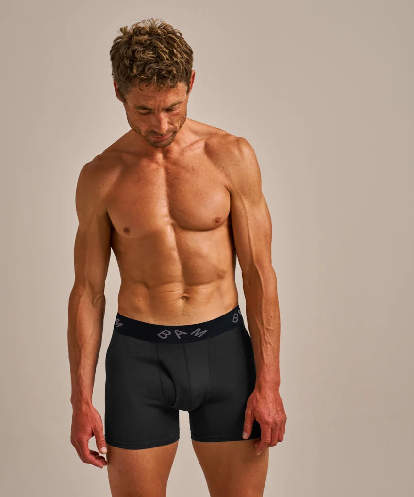 Regular Fitted Air Bamboo Boxers - Pack of 3 (Oxblood)