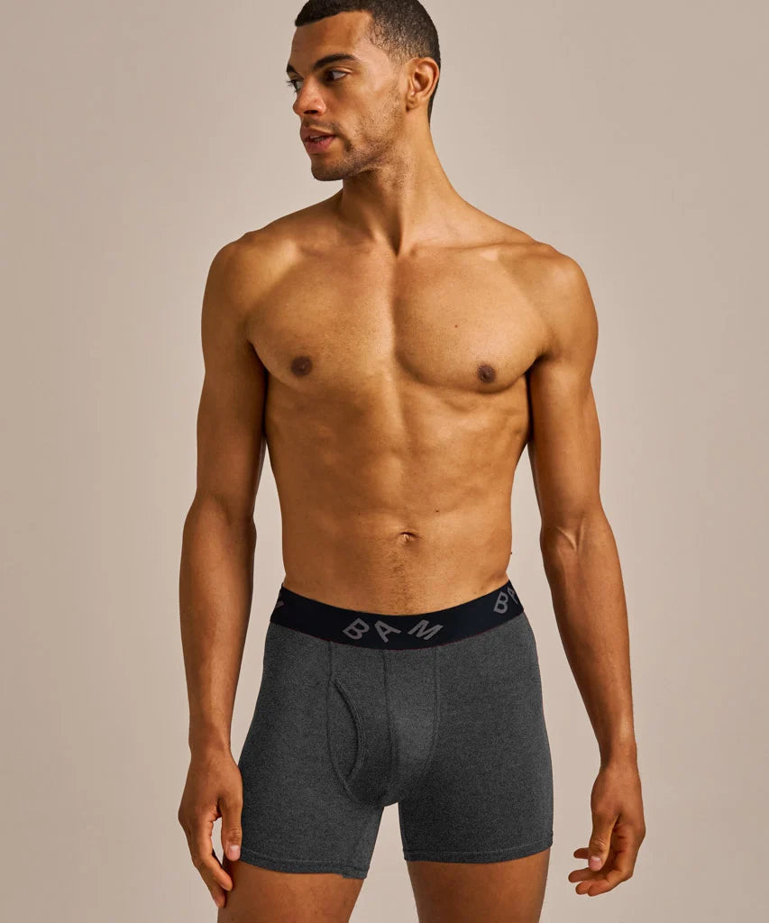 Regular Fitted Air Bamboo Boxers - Pack of 3 (Oxblood)
