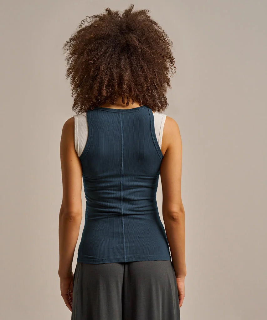 Mariner Navy Active Rib Tank Top