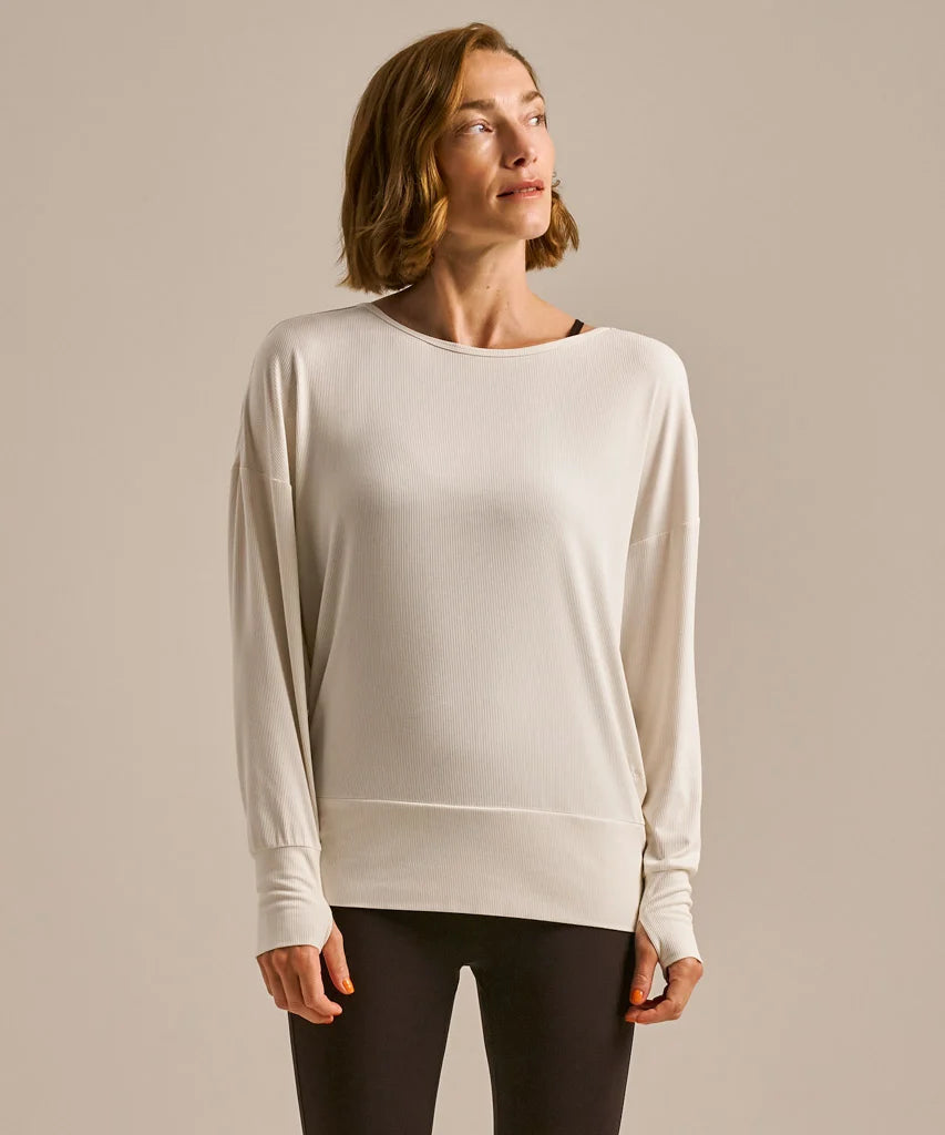 Oatmeal Cross Strap Open Back Top