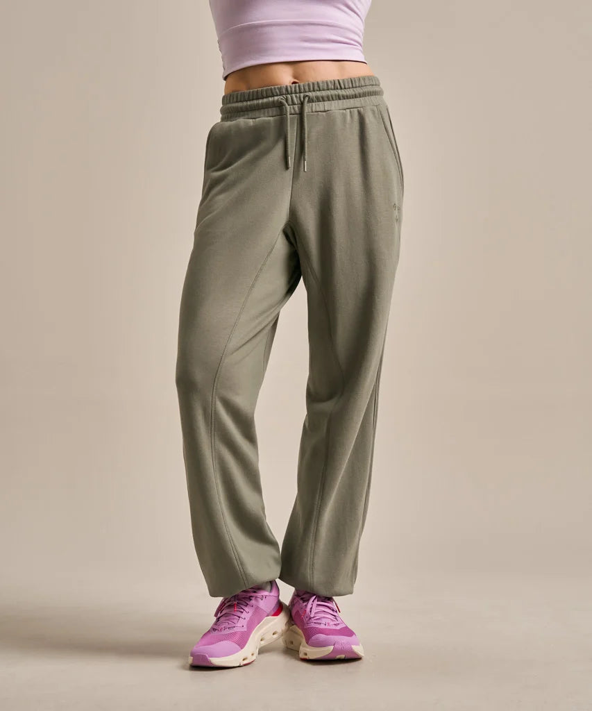 Washed Khaki Harem Sweatpants