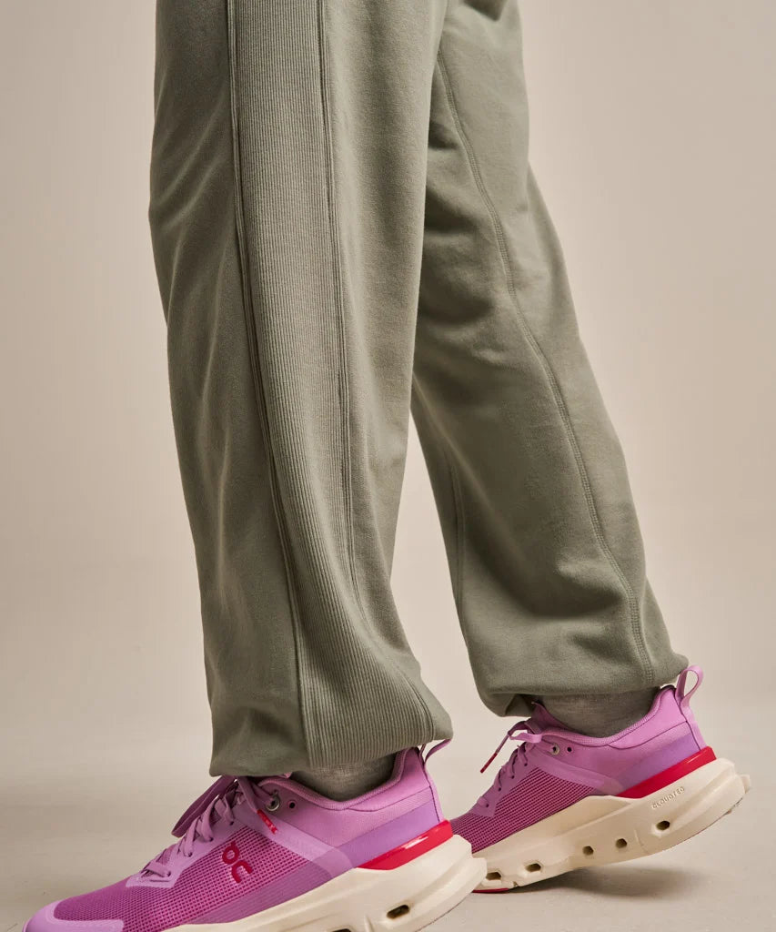 Washed Khaki Harem Sweatpants