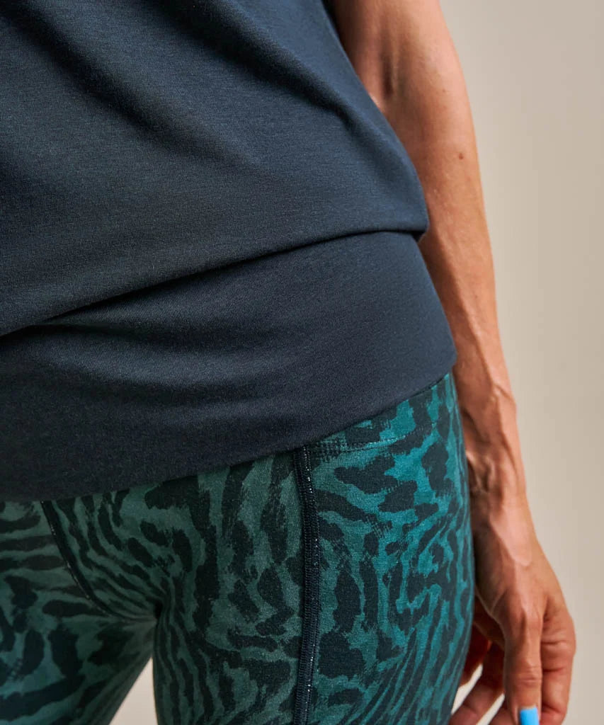 Mariner Navy, Short Sleeve Flow Top