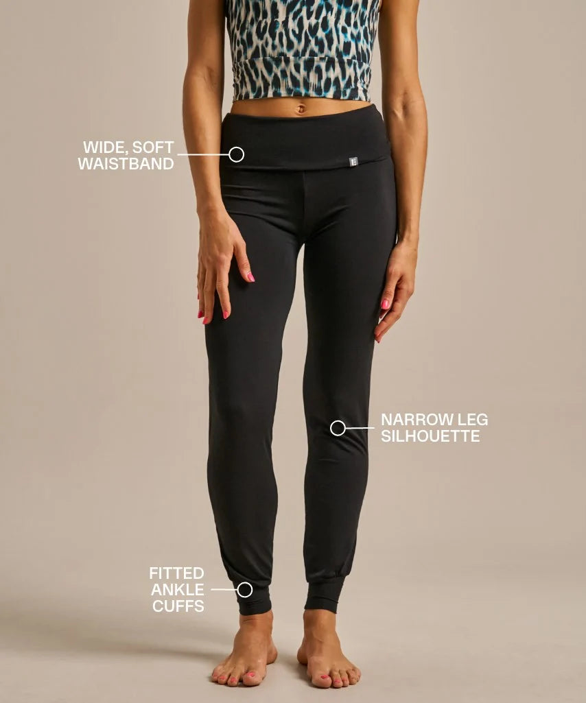 Poise Black Bamboo Yoga Pants