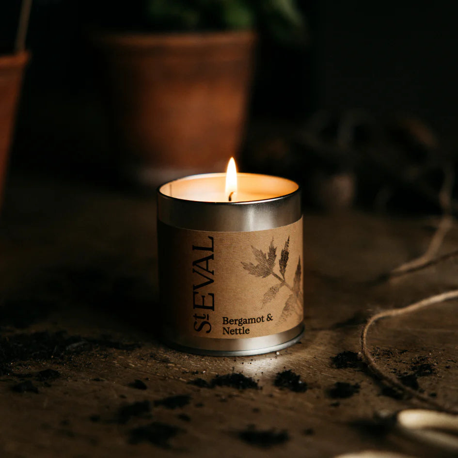 St Eval Scented Tin Candle - Bergamot & Nettle