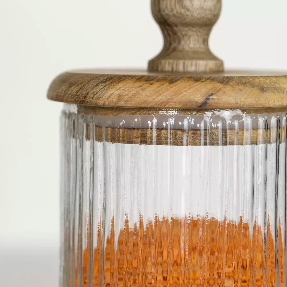 Ribbed Storage Jar