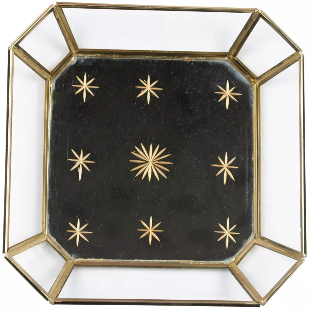 Tray with Gold Etched Stars