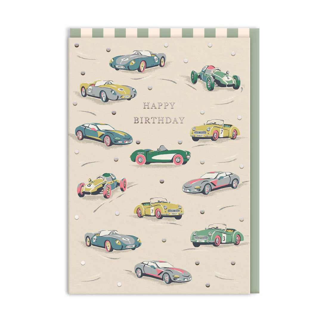 Race Cars Happy Birthday