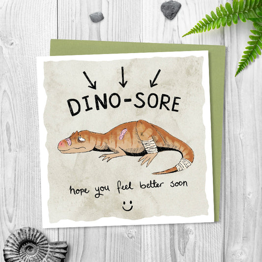 Dino-sore, I hope you feel better soon