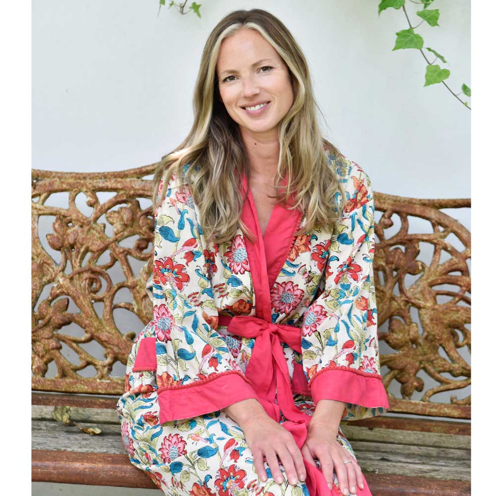 Floral Garden Print Dressing Gown